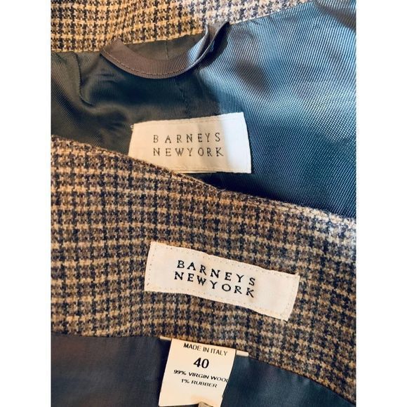 Barneys NewYork Women Virgin Wool Skirt‎ Suit Brown size 40 - Picture 8 of 8